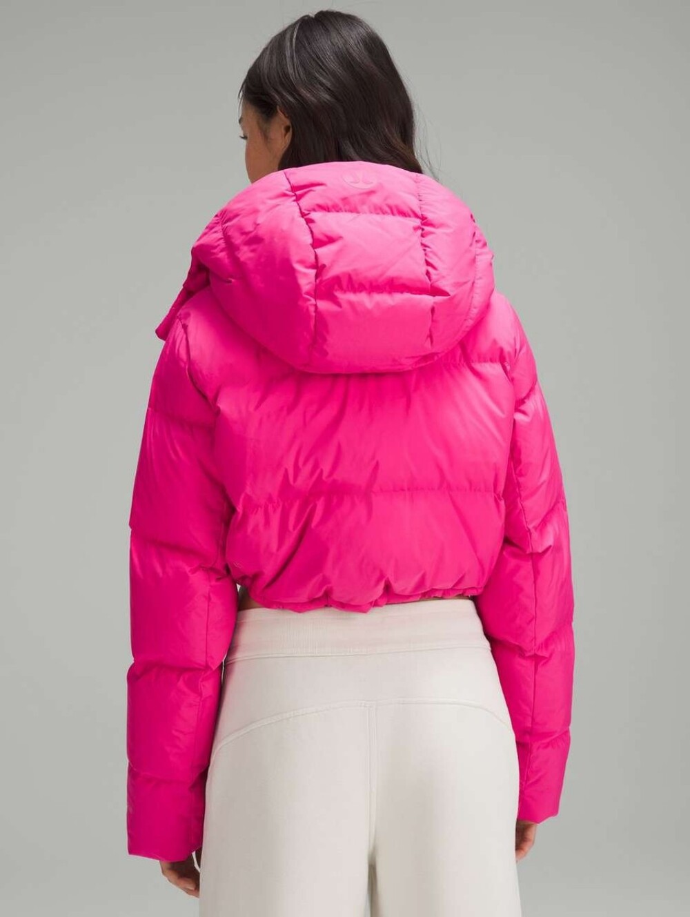 lululemon wunder puff cropped jacket Sonic Pink